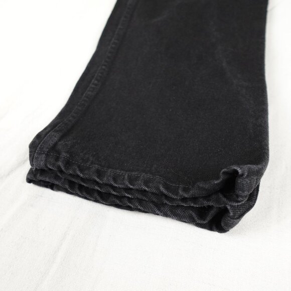 Vintage 90s Mustang Western Jeans Men's 38.5x32 Boot Cut 100% Cotton Black Denim - Picture 8 of 10